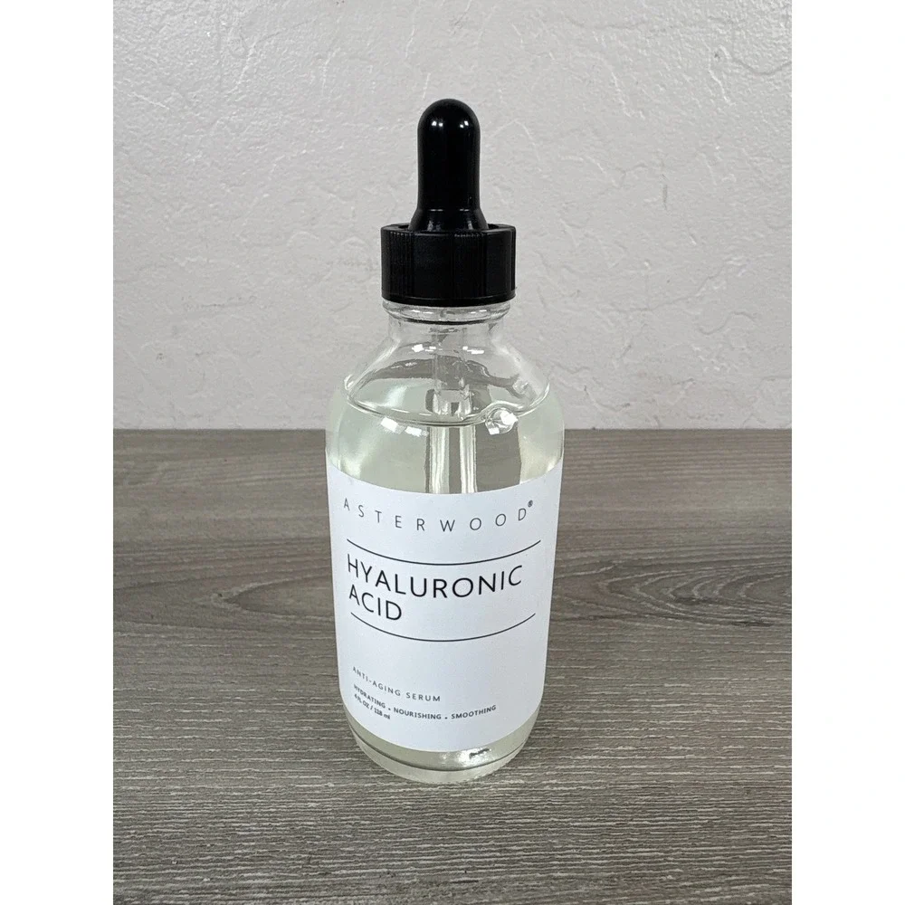 Asterwood Hyaluronic Acid Anti-Aging Serum 4 fl oz Hydrating Smoothing Vegan